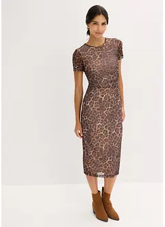 Midikleid aus softem Mesh, bonprix