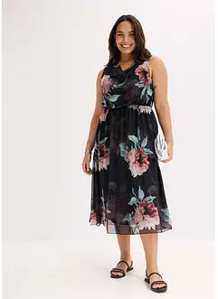 Midikleid aus softem Mesh, bonprix