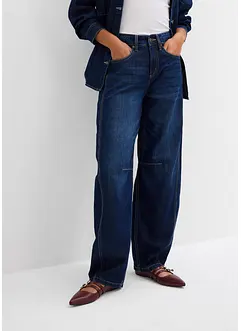 Jean balloon taille mi-haute, super doux, bonprix