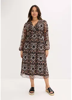 Midikleid aus softem Mesh, bonprix