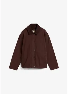 Twill-Jacke mit Cordkragen, bonprix