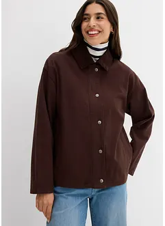 Twill-Jacke mit Cordkragen, bonprix