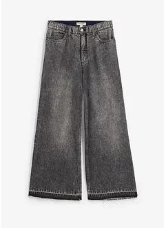 Wide-Leg-Jeans High Waist, cropped, bonprix