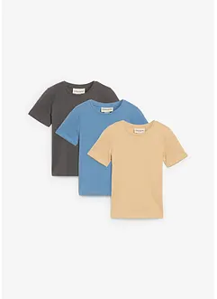 Lot de 3 T-shirts 100% coton, bonprix