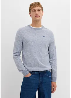 Feinstrickpullover mit reiner Baumwolle, bonprix