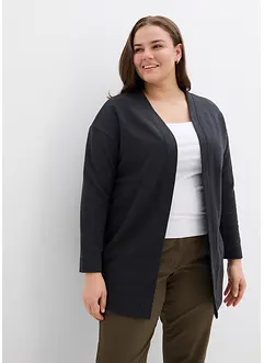 Long-Sweatjacke aus weichem Baumwoll-Mix, bonprix