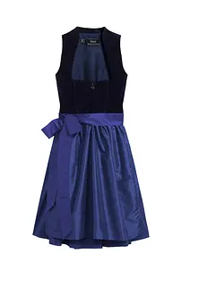 Dirndl mit Samt-Mieder und Satin-Schürze (2-tlg.Set), bonprix