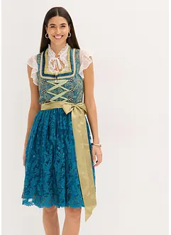 Dirndl mit Pailletten Schürze (2-tlg.Set), bonprix