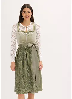 Dirndl mit Pailletten Schürze (2-tlg.Set), bonprix