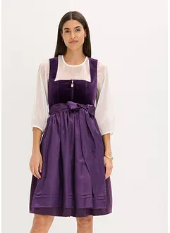 Dirndl mit Samt in Midilänge (2-tlg.Set), bonprix