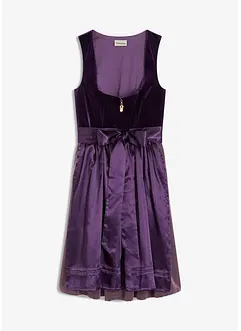 Dirndl mit Samt in Midilänge (2-tlg.Set), bonprix