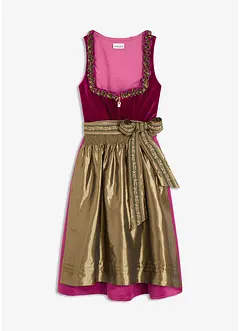 Dirndl mit Samt in Midilänge (2-tlg.Set), bonprix