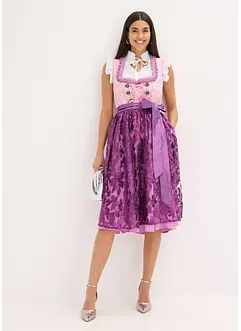 Dirndl mit Pailletten Schürze (2-tlg.Set), bonprix
