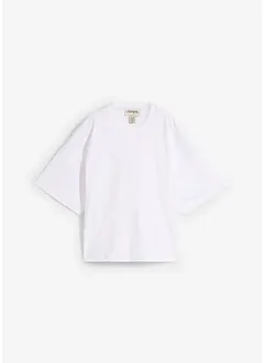 Kurzes Oversize-Shirt aus reiner schwerer Bio-Baumwolle, bonprix