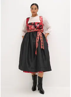 Dirndl avec tablier brodé (ens. 2 pces), bonprix