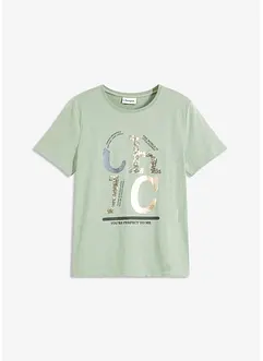 T-shirt avec imprimé brillant, bonprix