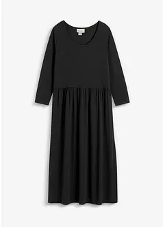 Baumwoll-Jerseykleid, Midilänge, bonprix