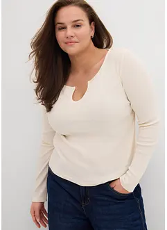 Rippshirt mit reiner Bio-Baumwolle, bonprix