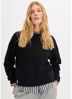Kurzes Oversize-Sweatshirt aus reiner Bio-Baumwolle, bonprix