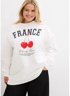 Sweat oversize 100% coton, bonprix