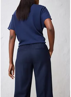Pantalon évasé avec laine, bonprix