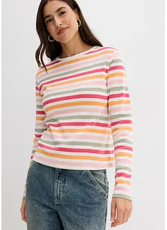 T-shirt manches longues 100% coton, bonprix