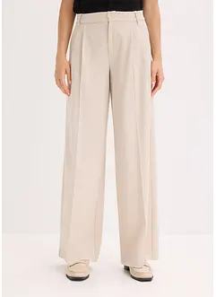 Bundfaltenhose aus Viskose-Mix, bonprix