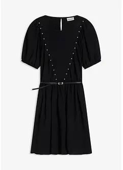 Robe avec ceinture et rivets, bonprix