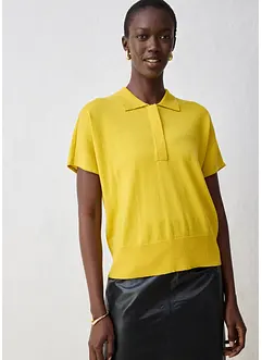 Pull en fine maille avec col polo, bonprix