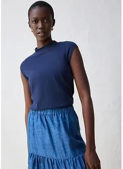 Shirt mit Seidenanteil, bonprix