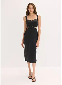 Maxikleid aus fließendem Satin, bonprix