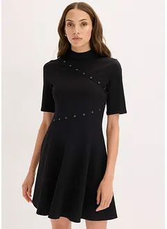 Robe courte à rivets, bonprix