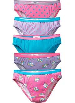 Lot de 5 culottes avec coton doux, bonprix