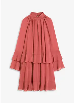 Chiffonkleid mit Volants, bonprix