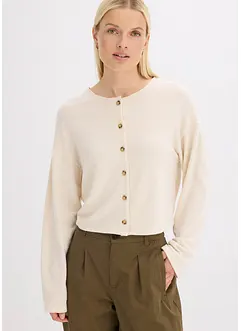 Gerippte Feinstrickjacke, bonprix