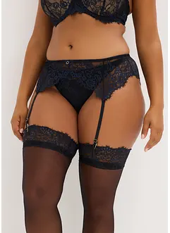 Ceinture porte-jarretelles en dentelle à franges, bonprix