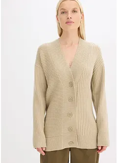 Gilet en maille côtelée, bonprix
