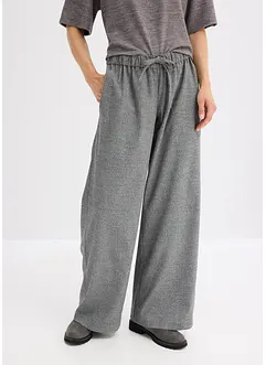 Pantalon palazzo aspect laine, bonprix
