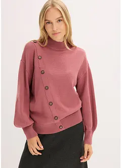 Pull à boutonnage asymétrique, bonprix