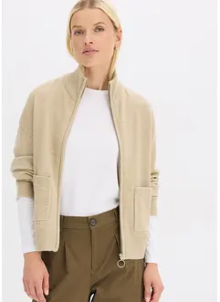 Gilet zippé en maille, bonprix