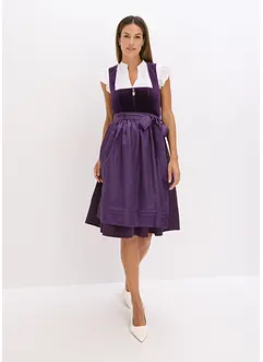 Dirndl mit Samt in Midilänge (2-tlg.Set), bonprix