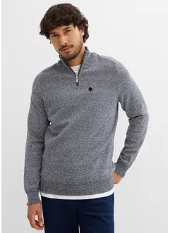 Troyer Pullover mit recycelter Baumwolle, bonprix