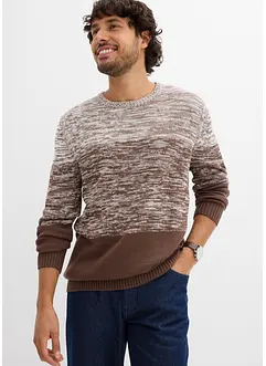 Feinstrickpullover mit Komfortschnitt und Baumwolle, bonprix