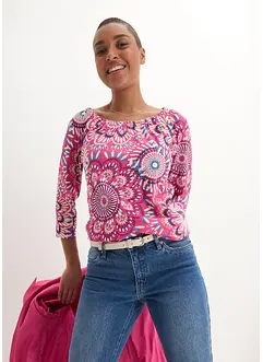 Shirt, 3/4-Arm aus reiner Bio-Baumwolle, bonprix
