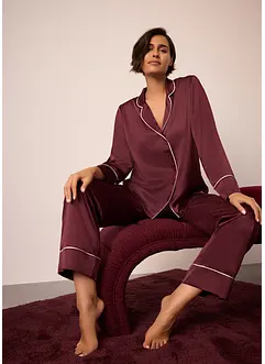 Pyjama tissé en satin, bonprix