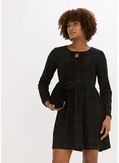 Kurzes Cord-Kleid mit Karomuster, bonprix