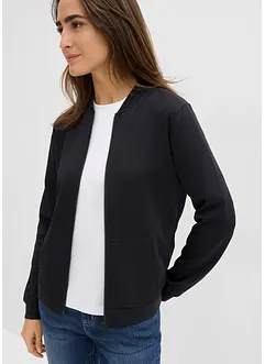 Sweatjacke aus Scuba mit Reißverschluss, bonprix