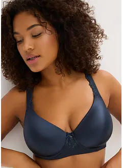 Soutien-gorge à coques en polyamide brillant, bretelles rembourrées, bonprix
