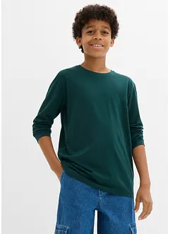 Lot de 3 T-shirts manches longues coton, bonprix