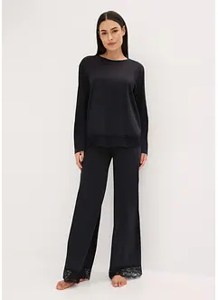 Pyjama mit zarter Spitze, bonprix